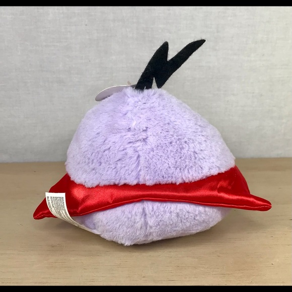 Angry Birds Space Plush Lazer Purple Bird Toy Stuffed Animal No Sound Rovio - Picture 2 of 8